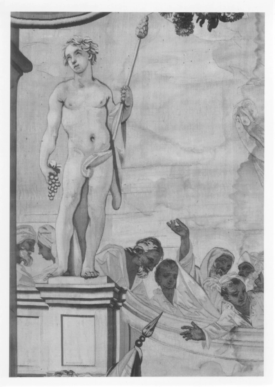 Arazzo - Annibale giovinetto giura odio ai Romani, Musei Reali, Palazzo Reale, Torino, dettag